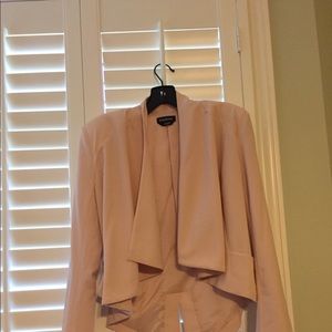 Bebe pink flyaway jacket tuxedo blazer XS S